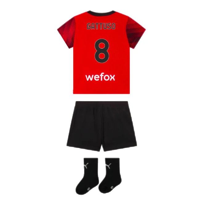 2023-2024 AC Milan Home Baby Kit (Gattuso 8) — Buy Online