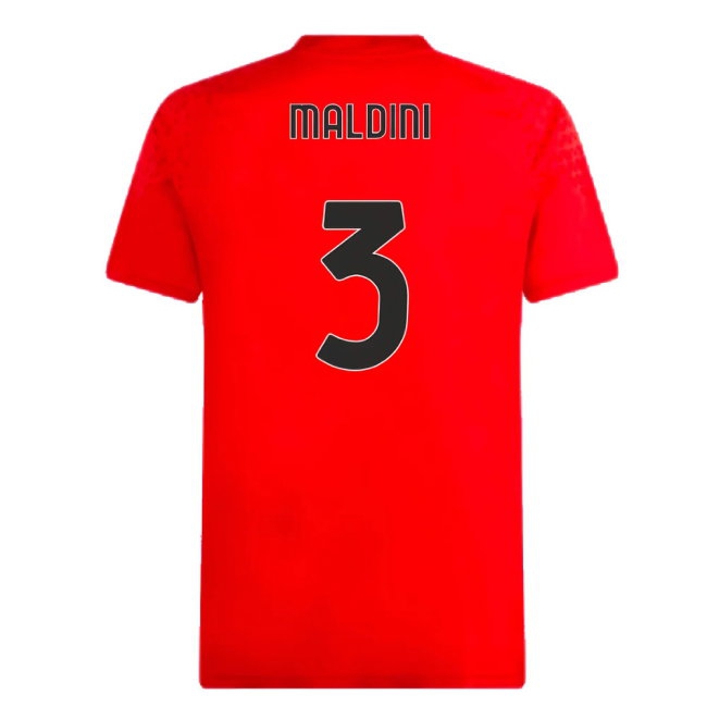 2023-2024 AC Milan Training Jersey (Red) (Maldini 3) — Buy Now