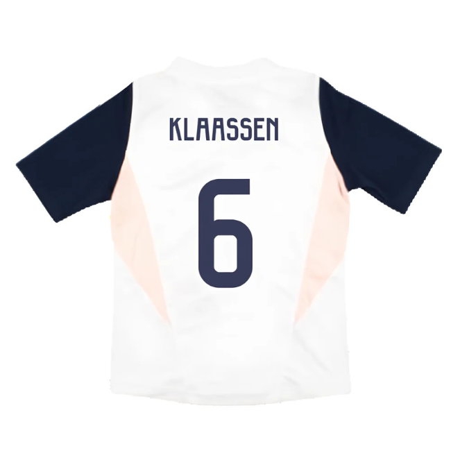 2023-2024 Ajax Training Jersey (White) - Kids (KLAASSEN 6) — Buy Now