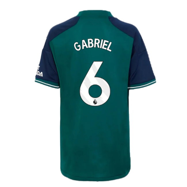 2023-2024 Arsenal Third Shirt (Kids) (Gabriel 6) — Shop Now