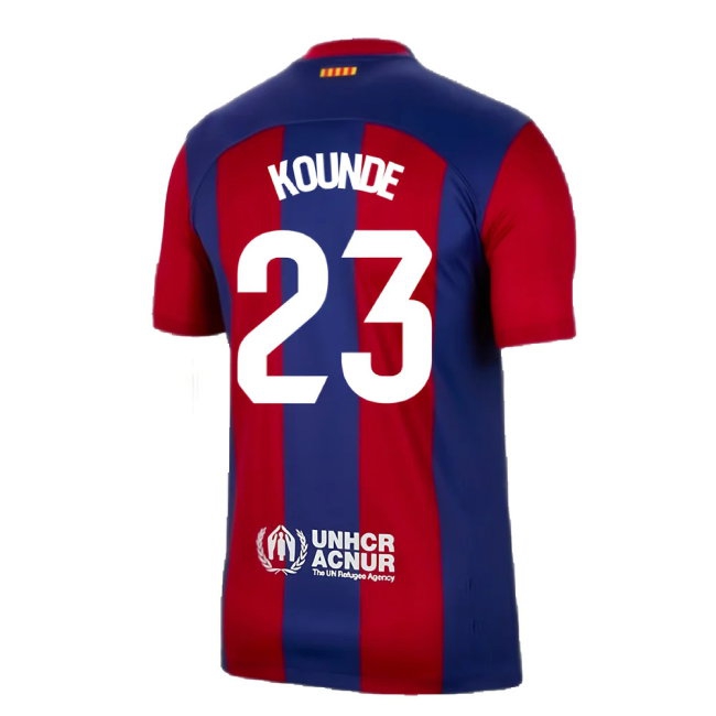 2023-2024 Barcelona Home Shirt (Kounde 23) — Buy Online