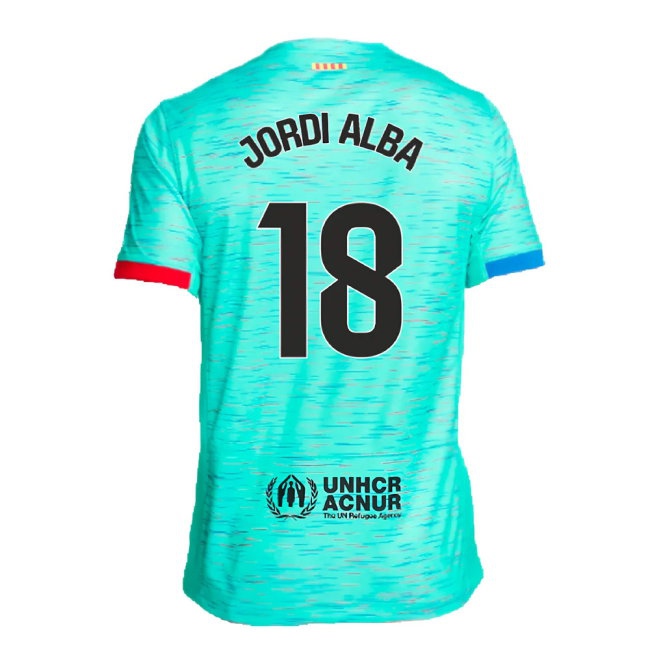 2023-2024 Barcelona Third Shirt (Jordi Alba 18) — Shop Now