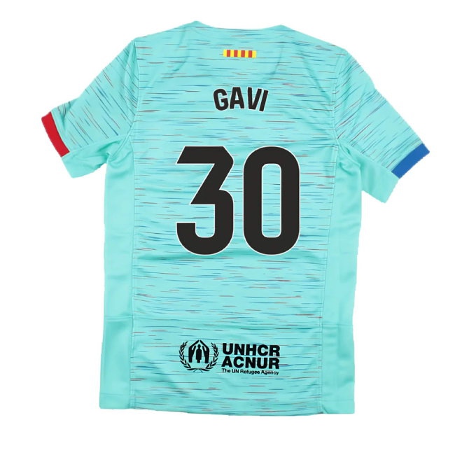 2023-2024 Barcelona Third Shirt (Kids) (Gavi 30) — Shop Online