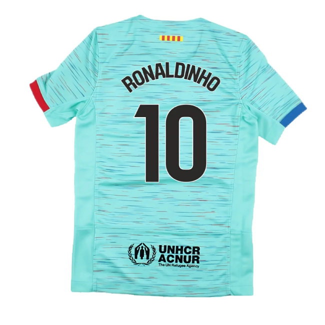 2023-2024 Barcelona Third Shirt (Kids) (Ronaldinho 10) — Shop Online
