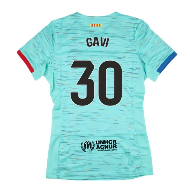 2023-2024 Barcelona Third Shirt (Womens) (Gavi 30) — Shop Online