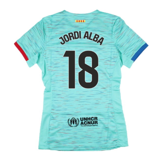 2023-2024 Barcelona Third Shirt (Womens) (Jordi Alba 18) — Buy Now