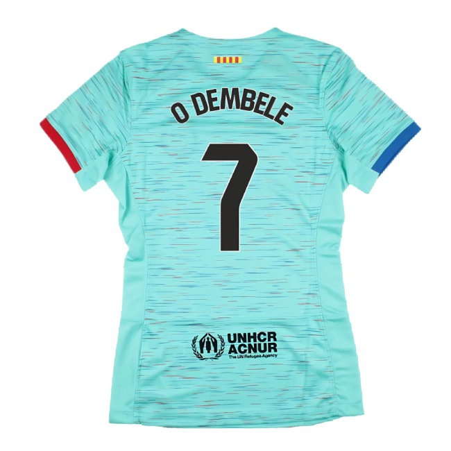 2023-2024 Barcelona Third Shirt (Womens) (O Dembele 7) — Buy Now