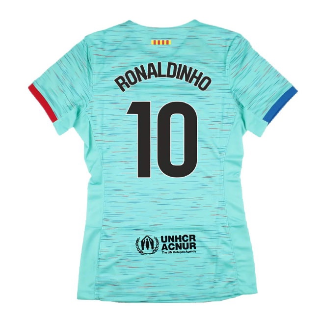 2023-2024 Barcelona Third Shirt (Womens) (Ronaldinho 10) — Buy Online