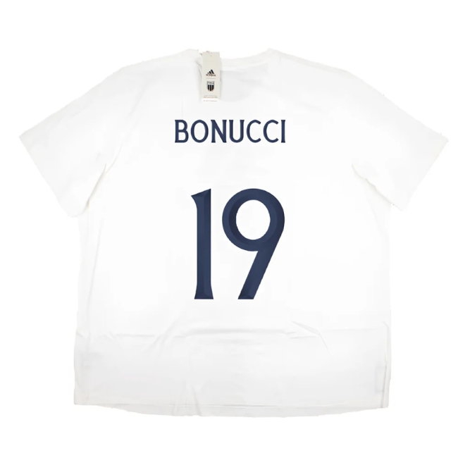 2023-2024 Italy DNA Graphic Tee (White) (BONUCCI 19) — Buy Online