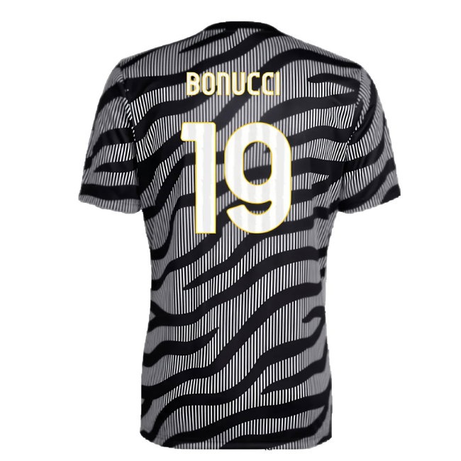 2023-2024 Juventus Pre-Match Shirt (Black) (BONUCCI 19) — Shop Now