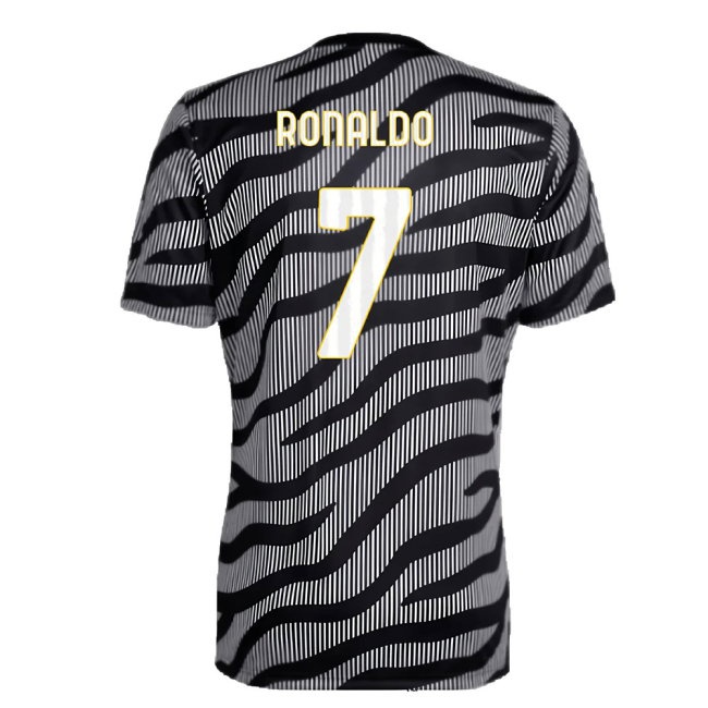 2023-2024 Juventus Pre-Match Shirt (Black) (RONALDO 7) — Shop Now