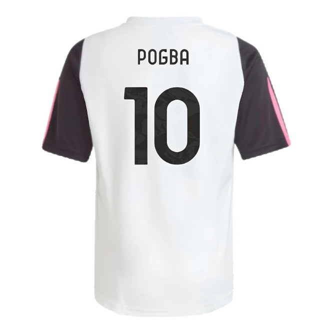 2023-2024 Juventus Training Shirt (White) - Kids (POGBA 10) — Buy Now