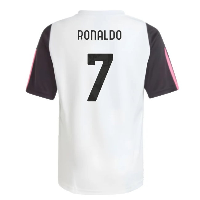 2023-2024 Juventus Training Shirt (White) - Kids (RONALDO 7) — Buy Online
