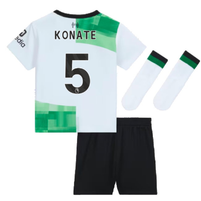2023-2024 Liverpool Away Infant Baby Kit (Konate 5) — Shop Now