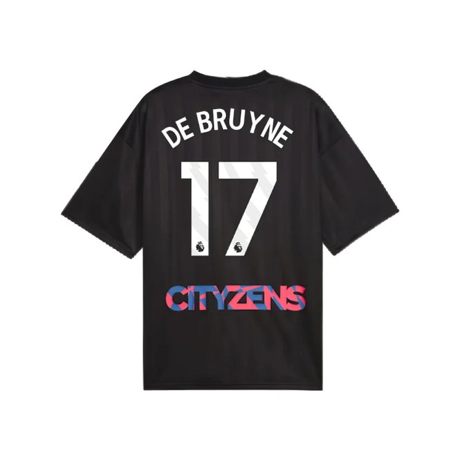 2023-2024 Man City FtblNrgy Jersey (Black) (DE BRUYNE 17) — Shop Now