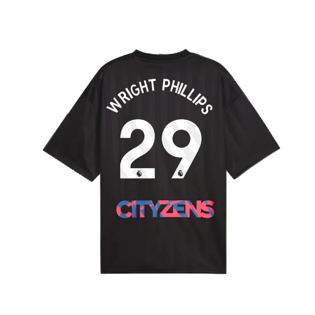 2023-2024 Man City FtblNrgy Jersey (Black) (WRIGHT PHILLIPS 29) — Shop Online