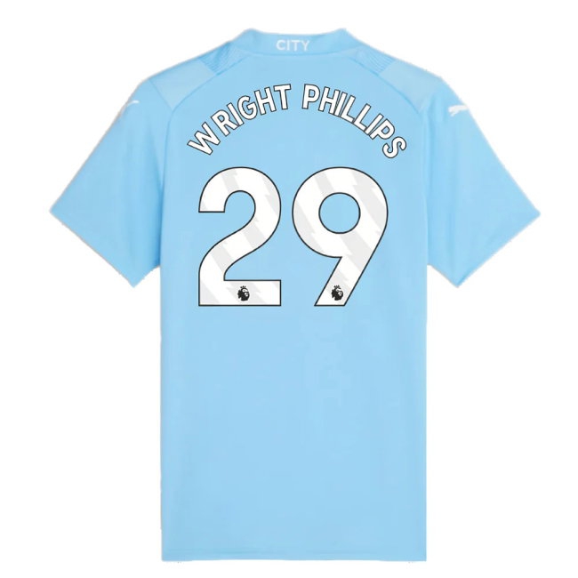 2023-2024 Man City Home Shirt (Ladies) (WRIGHT PHILLIPS 29) — Buy Online