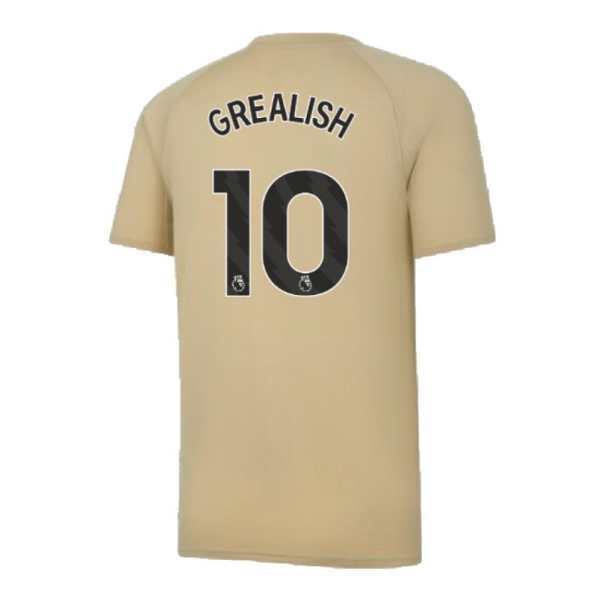 2023-2024 Man City Prematch SS Jersey (Granola) (GREALISH 10) — Shop Online