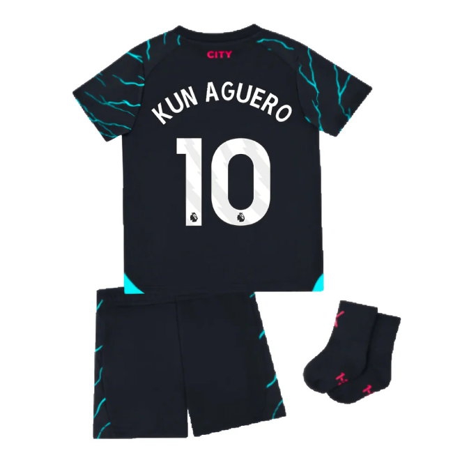 2023-2024 Man City Third Baby Kit (KUN AGUERO 10) — Buy Now
