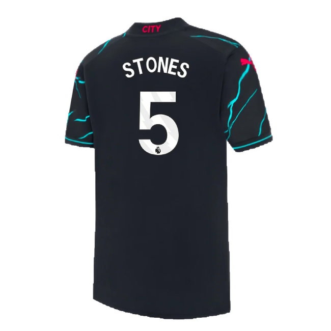 2023-2024 Man City Third Mini Kit (STONES 5) — Buy Online