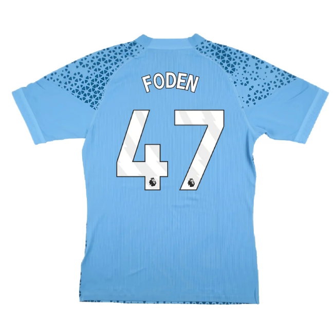 2023-2024 Man City Training Jersey Pro (Light Blue) (FODEN 47) — Buy Online