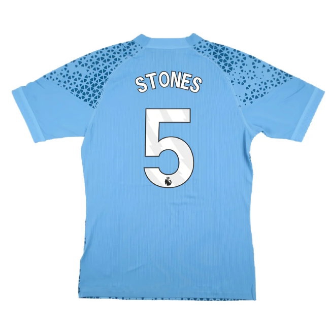 2023-2024 Man City Training Jersey Pro (Light Blue) (STONES 5) — Buy Now