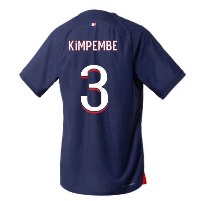 2023-2024 PSG Home Match Player Version Shirt (Kimpembe 3) — Shop Now