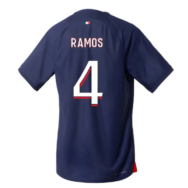 2023-2024 PSG Home Match Player Version Shirt (Sergio Ramos 4) — Buy Online