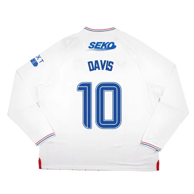 2023-2024 Rangers Long Sleeve Away Shirt (Davis 10) — Shop Online