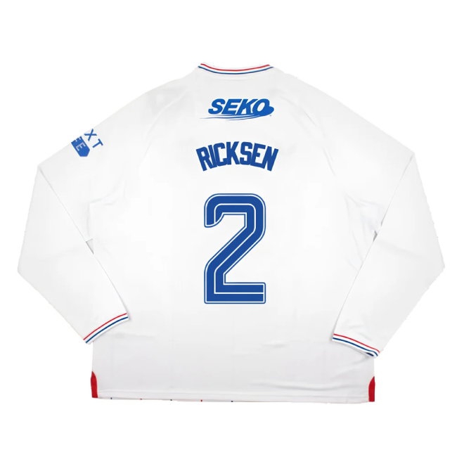 2023-2024 Rangers Long Sleeve Away Shirt (Ricksen 2) — Buy Now