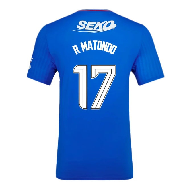 2023-2024 Rangers Pro Player Version Home Shirt (R Matondo 17) — Buy Online