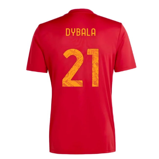 2023-2024 Roma Icon Pre-Match Shirt (Red) (DYBALA 21) — Buy Now