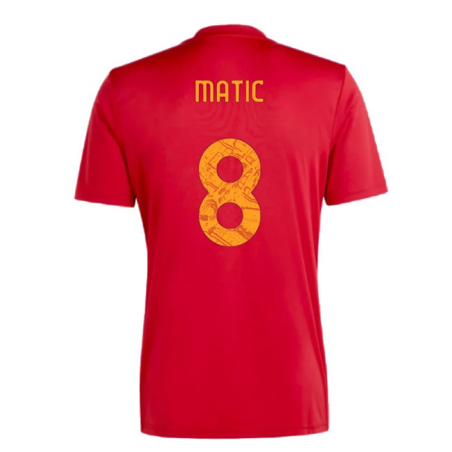 2023-2024 Roma Icon Pre-Match Shirt (Red) (MATIC 8) — Buy Online