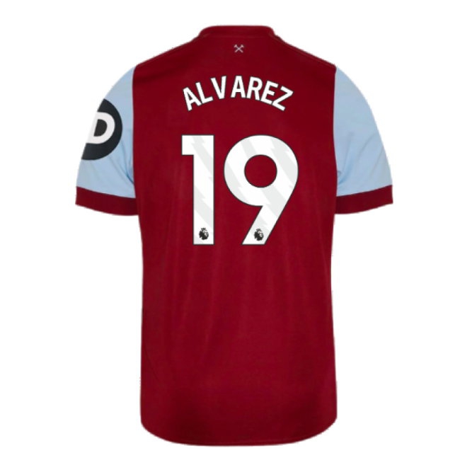 2023-2024 West Ham Home Shirt (Kids) (ALVAREZ 19) — Buy Online