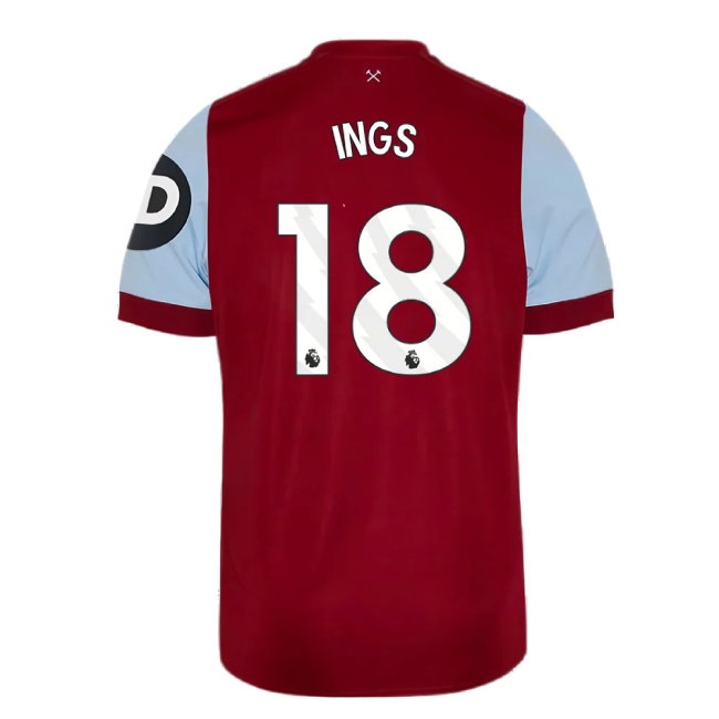 2023-2024 West Ham Home Shirt (Kids) (INGS 18) — Shop Online