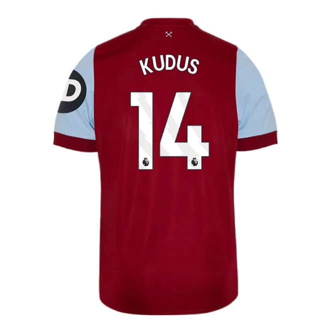 2023-2024 West Ham Home Shirt (Kids) (Kudus 14) — Buy Online