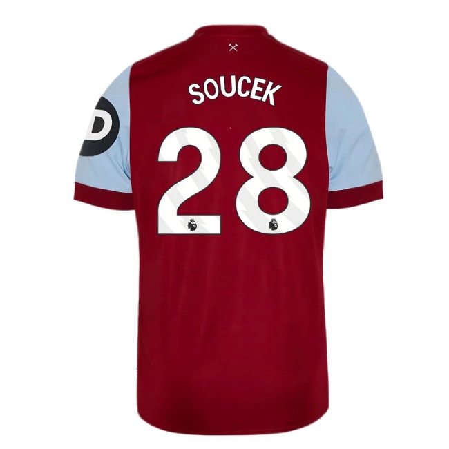 2023-2024 West Ham Home Shirt (Kids) (SOUCEK 28) — Shop Now