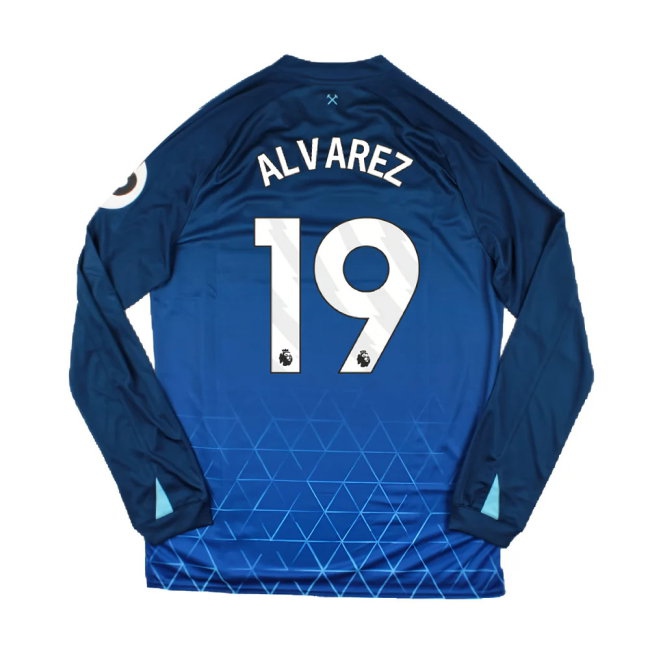 2023-2024 West Ham Long Sleeve Third Shirt (ALVAREZ 19) — Shop Now