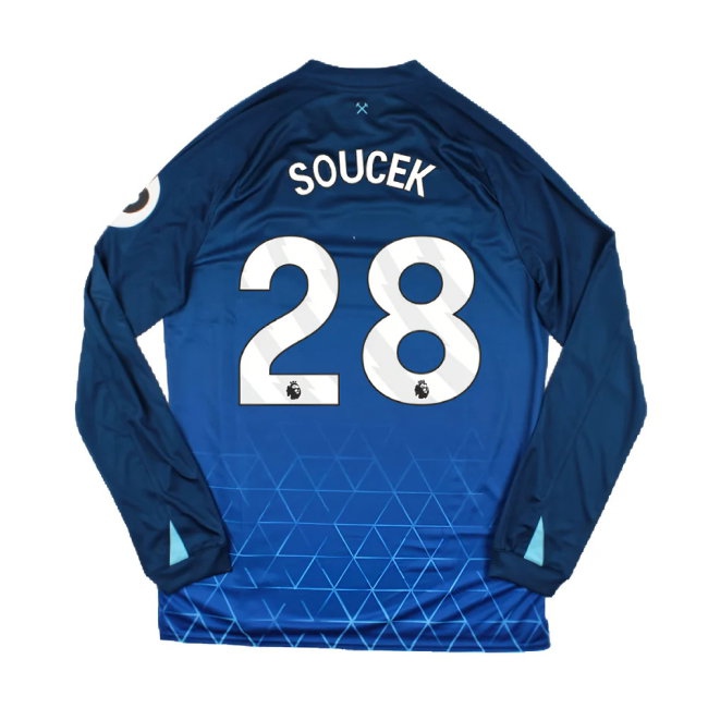 2023-2024 West Ham Long Sleeve Third Shirt (SOUCEK 28) — Shop Online