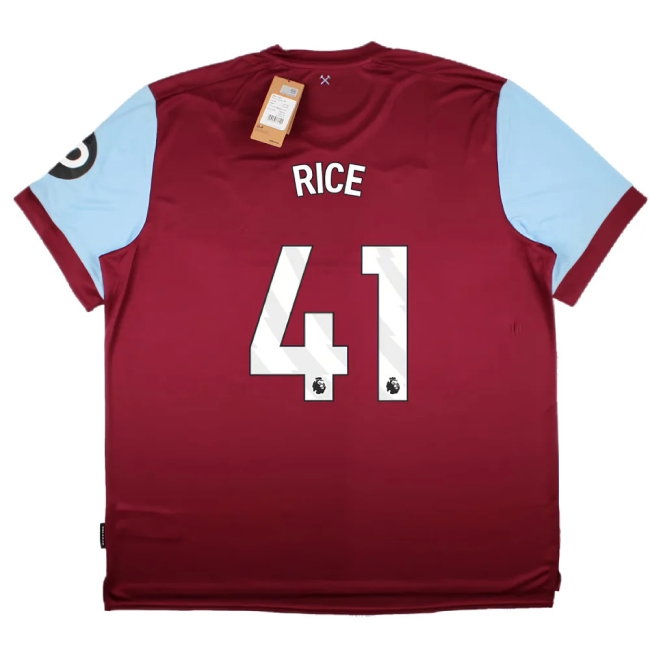 2023-2024 West Ham United Home Shirt (RICE 41) — Shop Now