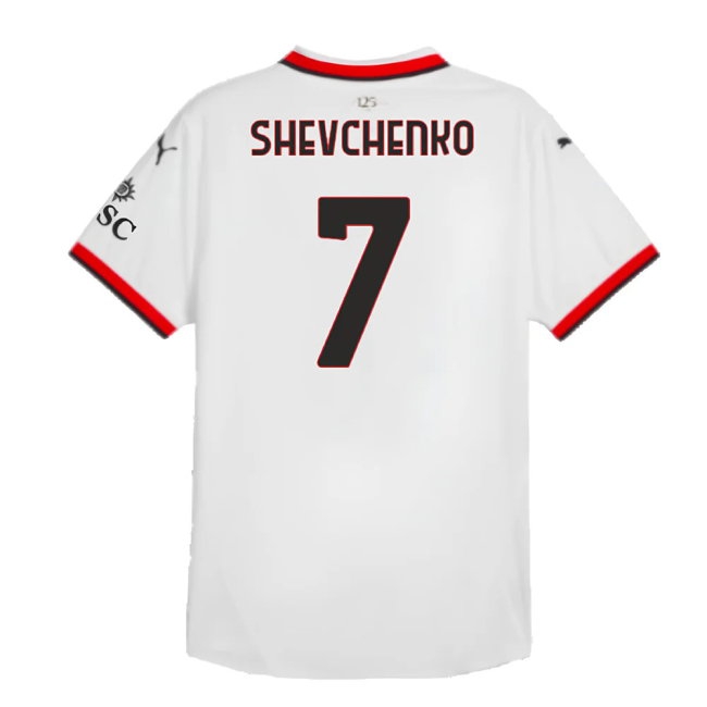 2024-2025 AC Milan Away Player Version Shirt (Shevchenko 7) — Buy Online