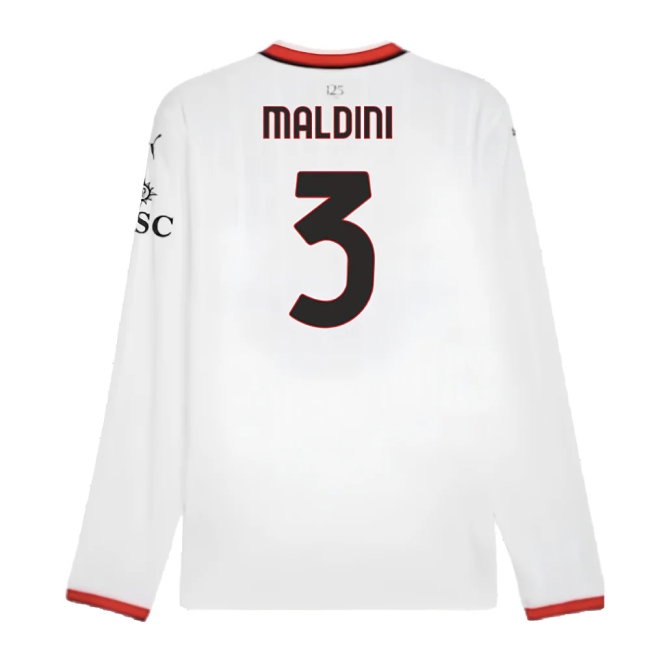 2024-2025 AC Milan Away Long Sleeve Shirt (Maldini 3) — Buy Online