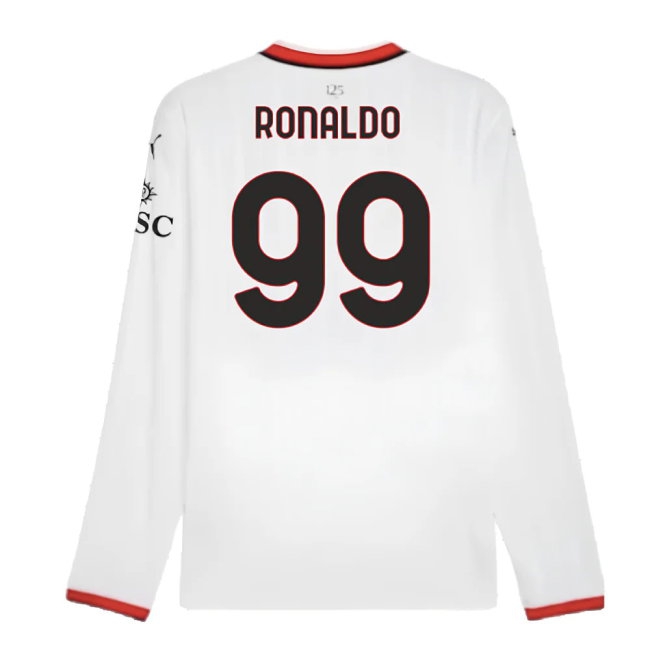 2024-2025 AC Milan Away Long Sleeve Shirt (Ronaldo 99) — Shop Now