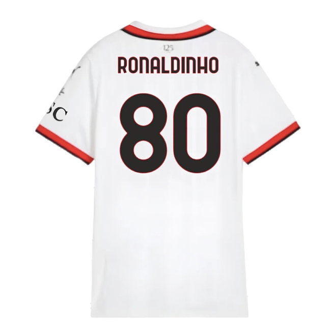 2024-2025 AC Milan Away Shirt (Womens) (Ronaldinho 80) — Buy Online