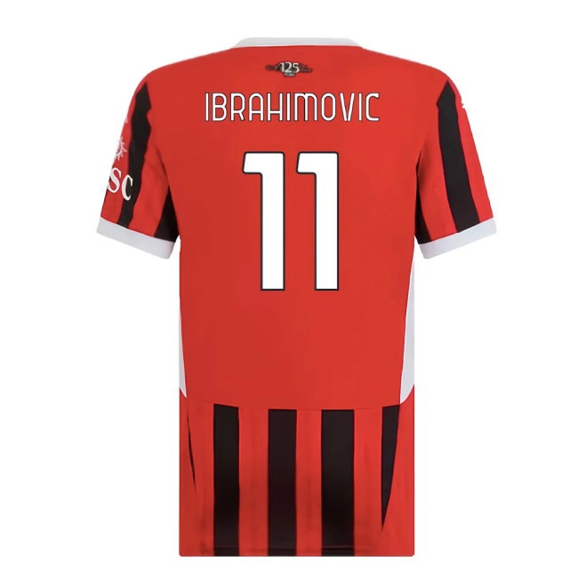 2024-2025 AC Milan Home Shirt (Womens) (Ibrahimovic 11) — Shop Online