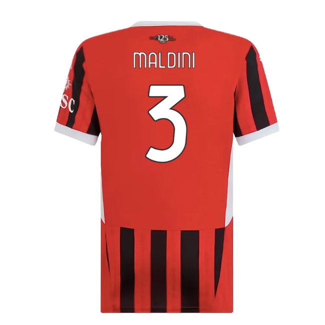 2024-2025 AC Milan Home Shirt (Womens) (Maldini 3) — Shop Online