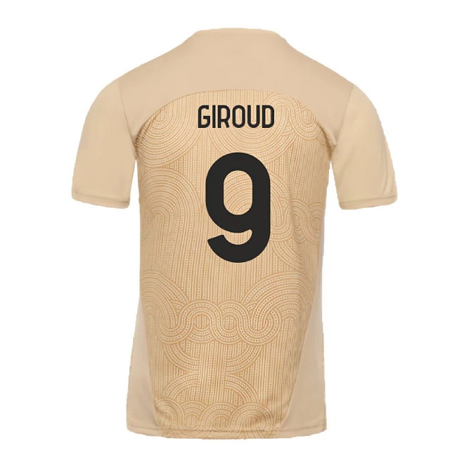 2024-2025 AC Milan Pre-Match Shirt (Putty) (Giroud 9) — Shop Online