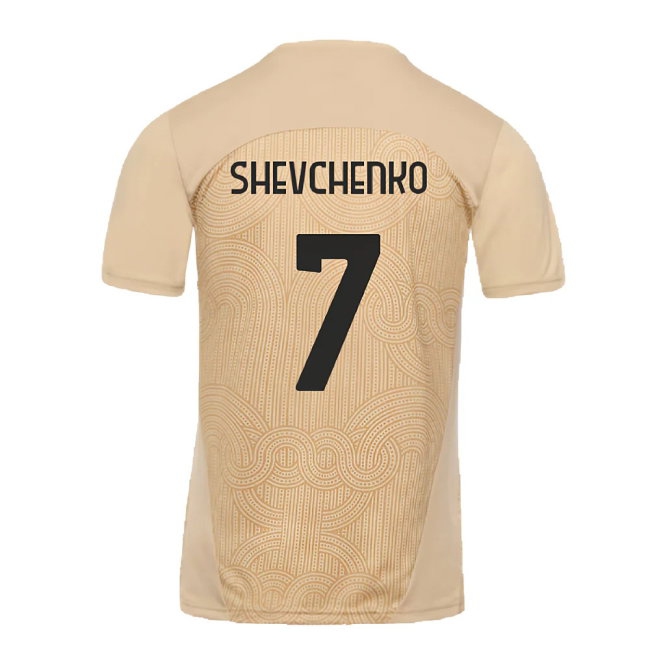 2024-2025 AC Milan Pre-Match Shirt (Putty) (Shevchenko 7) — Buy Now