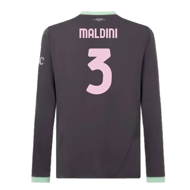 2024-2025 AC Milan Third Long Sleeve Shirt (Maldini 3) — Shop Online