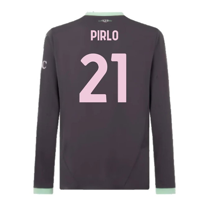 2024-2025 AC Milan Third Long Sleeve Shirt (Pirlo 21) — Buy Now